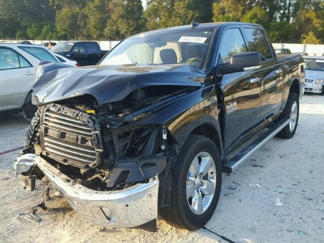 3C6RR7LT8GG389236 - 2016 RAM 1500 SLT BLACK photo 2