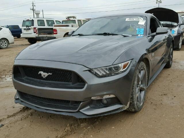 1FA6P8CF6H5213270 - 2017 FORD MUSTANG GT GRAY photo 2