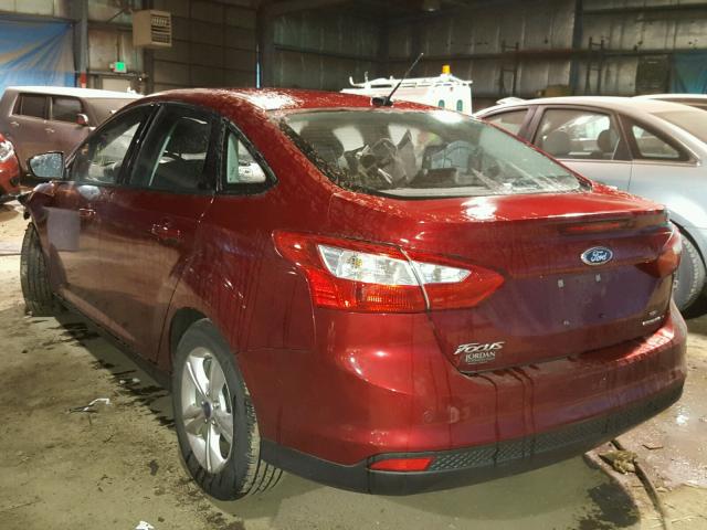 1FADP3F28EL223518 - 2014 FORD FOCUS SE RED photo 3