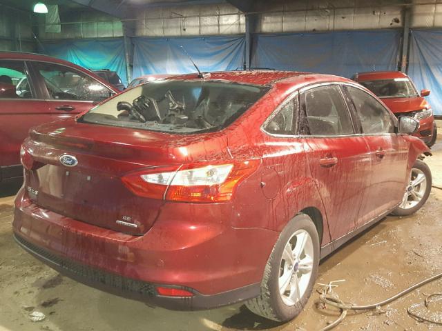 1FADP3F28EL223518 - 2014 FORD FOCUS SE RED photo 4