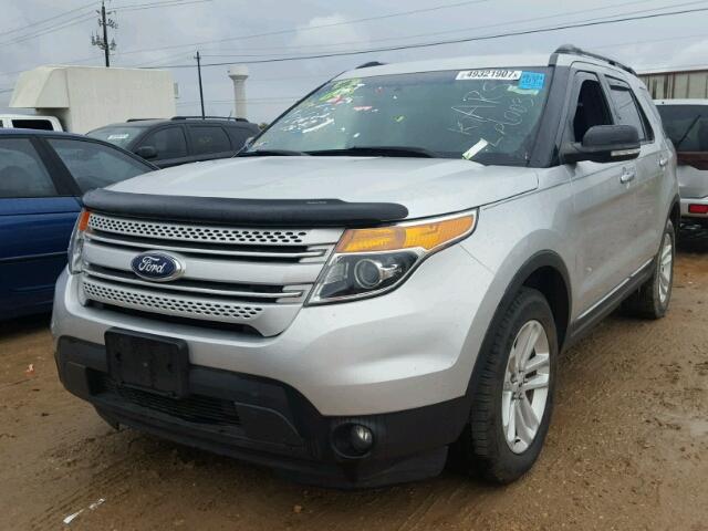 1FM5K7D86FGC12583 - 2015 FORD EXPLORER X SILVER photo 2