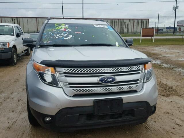 1FM5K7D86FGC12583 - 2015 FORD EXPLORER X SILVER photo 9