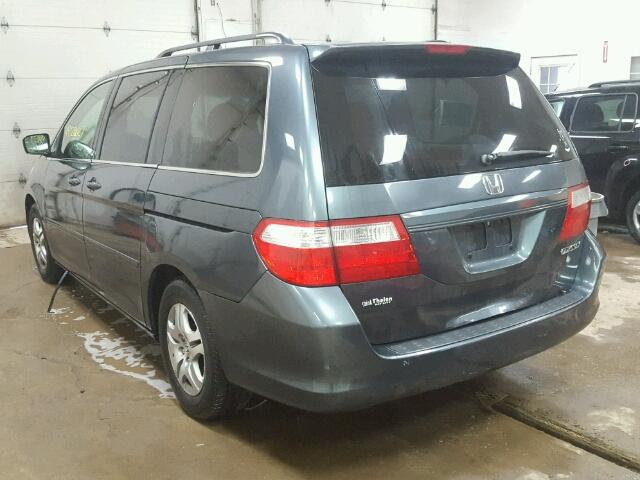 5FNRL38645B074183 - 2005 HONDA ODYSSEY EX GRAY photo 3