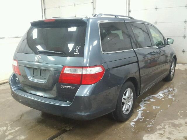 5FNRL38645B074183 - 2005 HONDA ODYSSEY EX GRAY photo 4