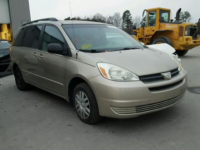 5TDZA23C24S083925 - 2004 TOYOTA SIENNA CE GOLD photo 1