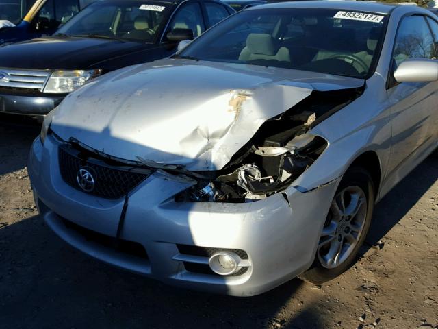 4T1CE30P07U756620 - 2007 TOYOTA CAMRY SOLA SILVER photo 9