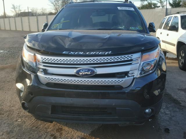 1FM5K8D89FGA11668 - 2015 FORD EXPLORER X BLACK photo 9