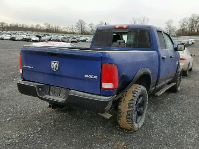 1C6RR7GT6FS698205 - 2015 RAM 1500 SLT BLUE photo 4