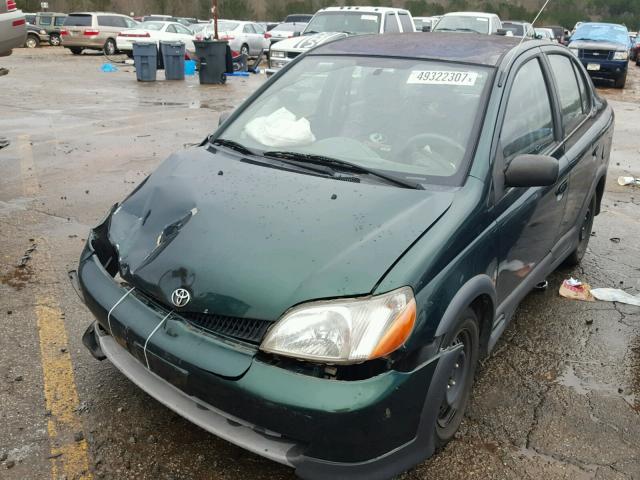 JTDBT123X10146386 - 2001 TOYOTA ECHO GREEN photo 2