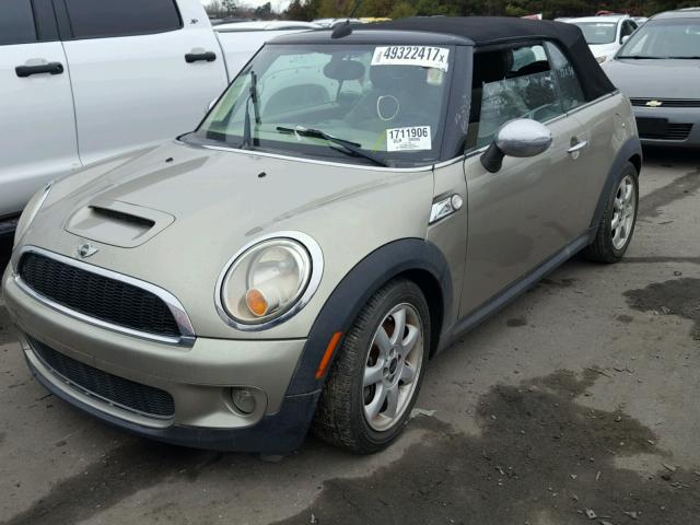 WMWMS33589TG88412 - 2009 MINI COOPER S BEIGE photo 2