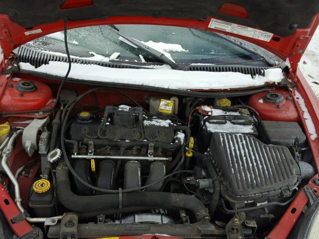 1P3ES46C11D259549 - 2001 PLYMOUTH NEON BASE RED photo 7