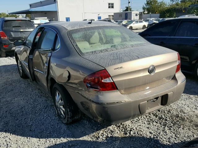 2G4WD582761268442 - 2006 BUICK LACROSSE C BROWN photo 3
