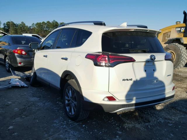 JTMYFREV6JJ723843 - 2018 TOYOTA RAV4 LIMIT WHITE photo 3