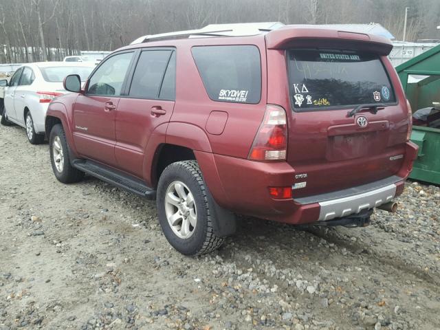 JTEBT14R958020475 - 2005 TOYOTA 4RUNNER SR RED photo 3