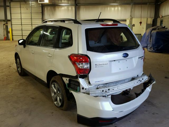 JF2SJABC3FH441880 - 2015 SUBARU FORESTER 2 WHITE photo 3