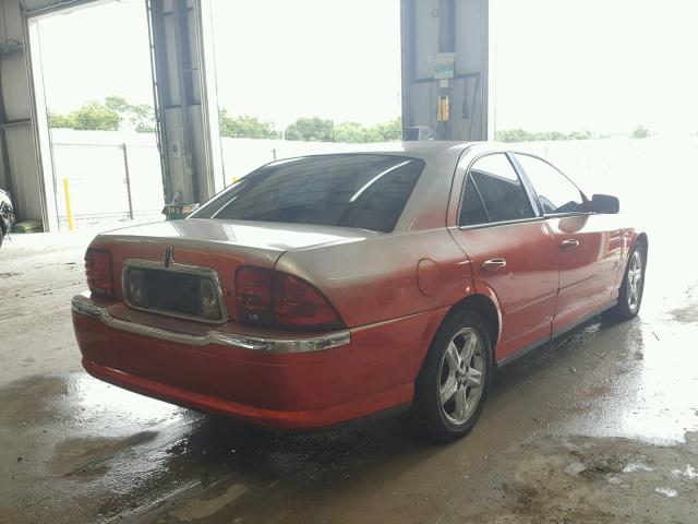 1LNHM86S32Y602048 - 2002 LINCOLN LS RED photo 4