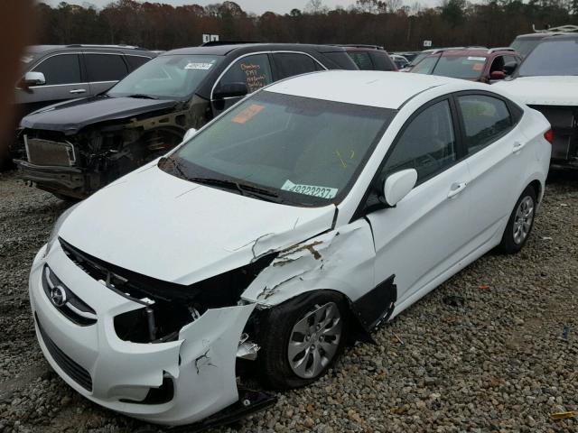 KMHCT4AE8GU115370 - 2016 HYUNDAI ACCENT SE WHITE photo 2