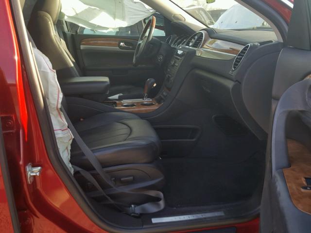 5GAKRCED0CJ184982 - 2012 BUICK ENCLAVE წითელი ფოტო 5