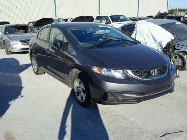 19XFB2F5XFE102893 - 2015 HONDA CIVIC LX GRAY photo 1