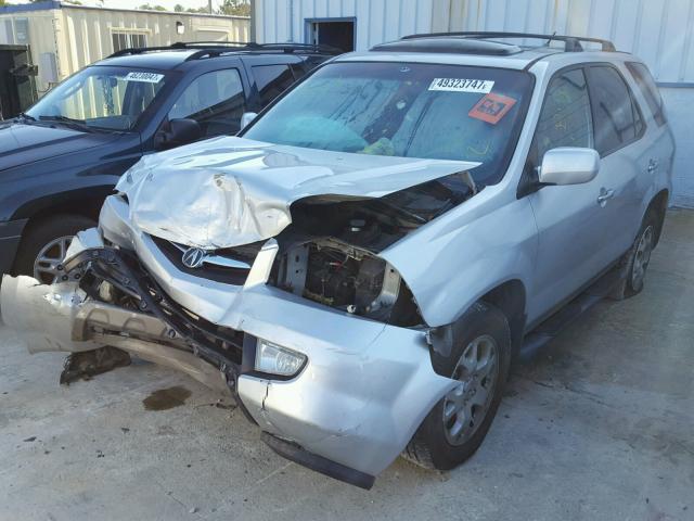 2HNYD18612H531870 - 2002 ACURA MDX TOURIN SILVER photo 2