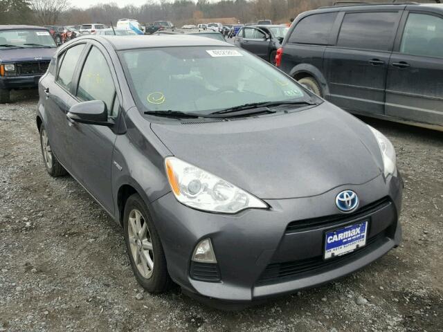 JTDKDTB30E1563914 - 2014 TOYOTA PRIUS C GRAY photo 1