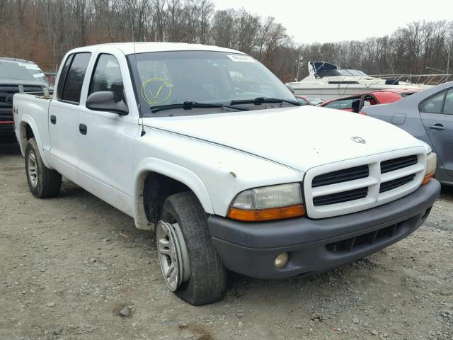 1D7HG38X13S252162 - 2003 DODGE DAKOTA QUA WHITE photo 1