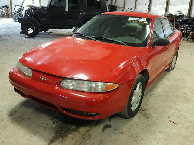 1G3NL52F33C157407 - 2003 OLDSMOBILE ALERO GL RED photo 2