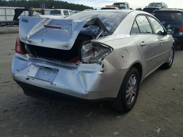 1G2ZG528954153354 - 2005 PONTIAC G6 SILVER photo 4