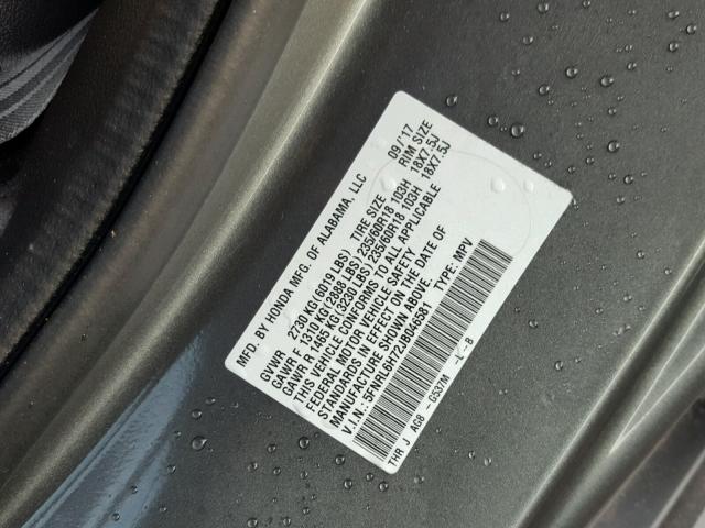 5FNRL6H72JB046581 - 2018 HONDA ODYSSEY EX GRAY photo 10