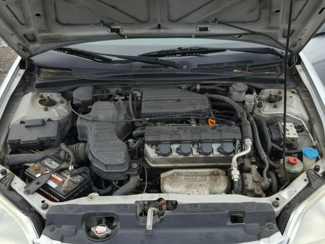 1HGES25772L033937 - 2002 HONDA CIVIC EX SILVER photo 7