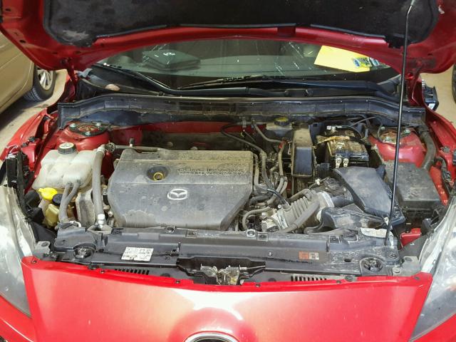 JM1BL1S63A1306144 - 2010 MAZDA 3 S RED photo 7