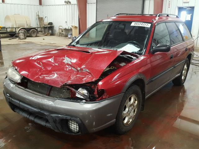 4S3BG6850W7617289 - 1998 SUBARU LEGACY 30T RED photo 2