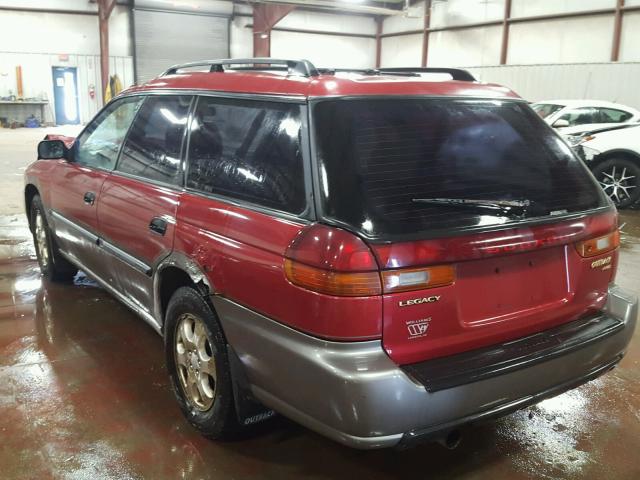 4S3BG6850W7617289 - 1998 SUBARU LEGACY 30T RED photo 3