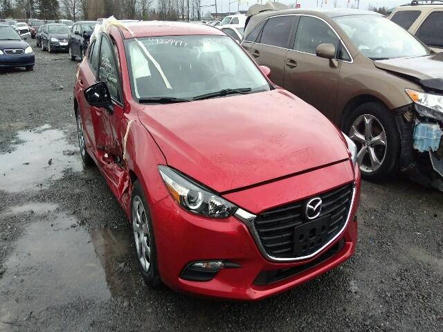 JM1BN1K77H1127974 - 2017 MAZDA 3 SPORT RED photo 1