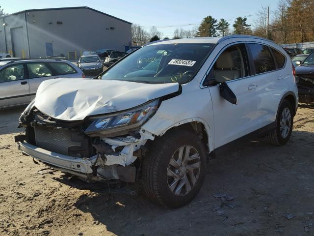 5J6RM4H7XFL092983 - 2015 HONDA CR-V EXL WHITE photo 2