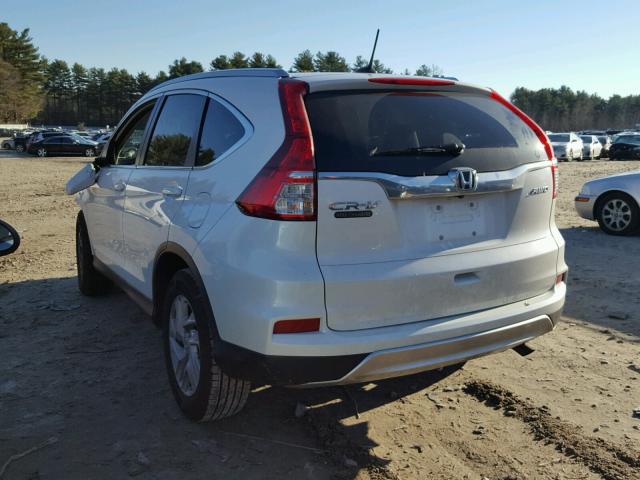 5J6RM4H7XFL092983 - 2015 HONDA CR-V EXL WHITE photo 3