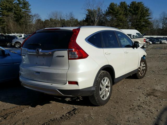 5J6RM4H7XFL092983 - 2015 HONDA CR-V EXL WHITE photo 4