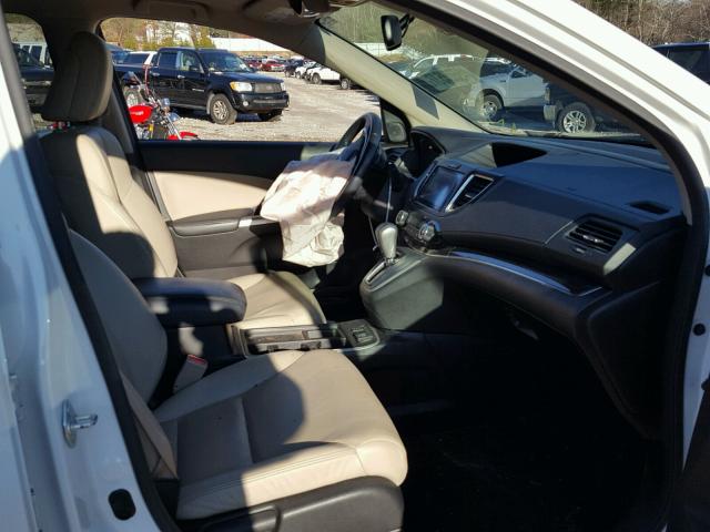 5J6RM4H7XFL092983 - 2015 HONDA CR-V EXL 白色 照片 5