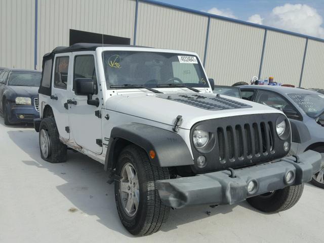 1J4HA3H11BL575167 - 2011 JEEP WRANGLER U WHITE photo 1