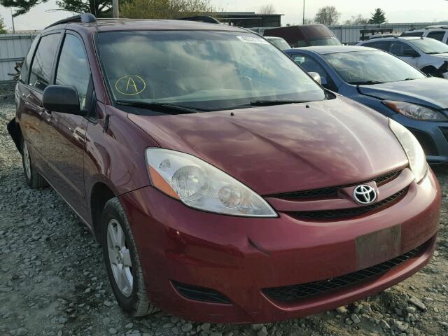 5TDZK23C79S225710 - 2009 TOYOTA SIENNA CE MAROON photo 1