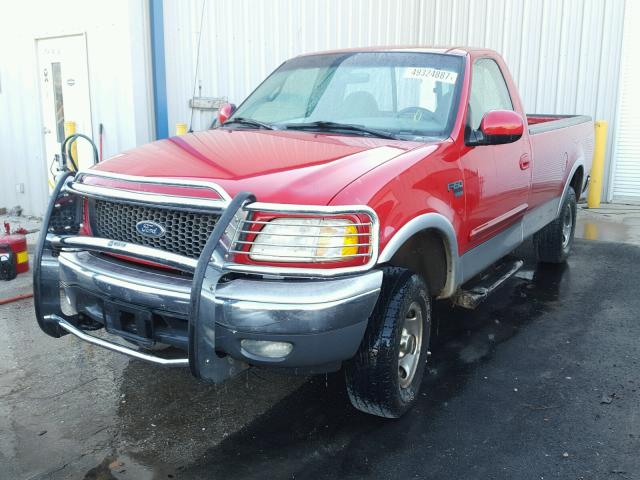 1FTRF18W6YKA21987 - 2000 FORD F150 RED photo 2