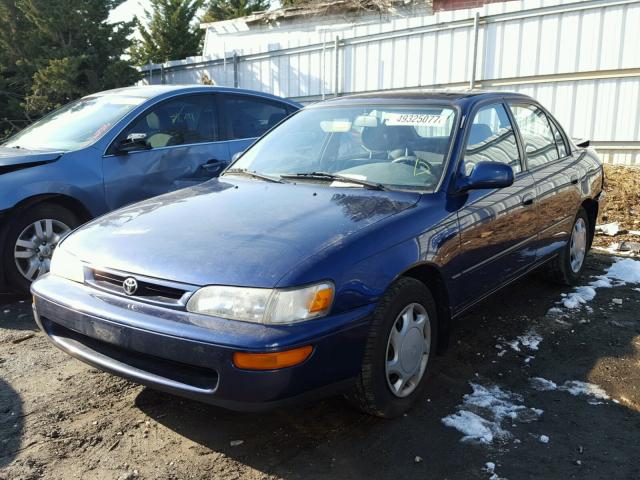 2T1BB02E6VC199659 - 1997 TOYOTA COROLLA DX BLUE photo 2