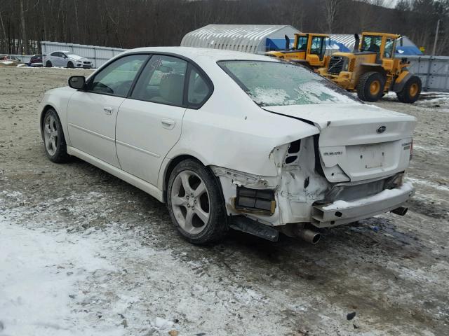 4S3BL616196213636 - 2009 SUBARU LEGACY 2.5 WHITE photo 3