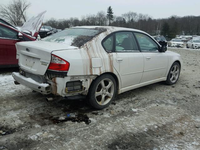 4S3BL616196213636 - 2009 SUBARU LEGACY 2.5 WHITE photo 4