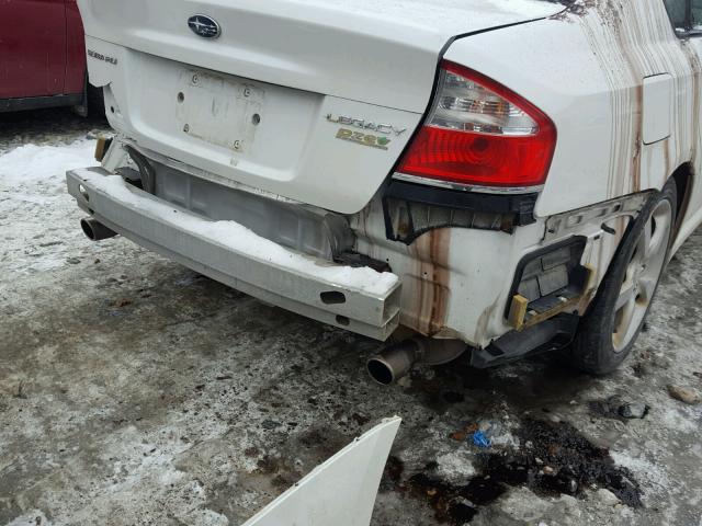 4S3BL616196213636 - 2009 SUBARU LEGACY 2.5 WHITE photo 9