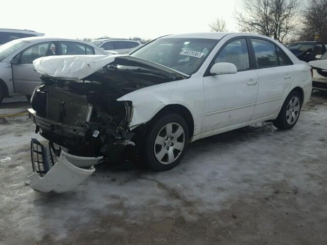 5NPET46C38H381363 - 2008 HYUNDAI SONATA GLS WHITE photo 2