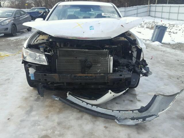 5NPET46C38H381363 - 2008 HYUNDAI SONATA GLS WHITE photo 9