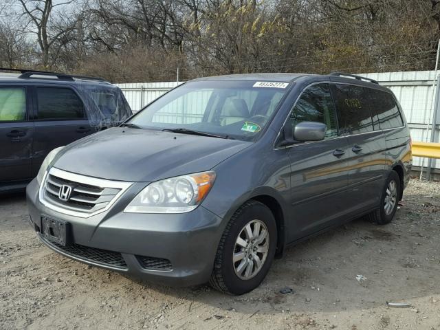 5FNRL38778B407053 - 2008 HONDA ODYSSEY EX GRAY photo 2