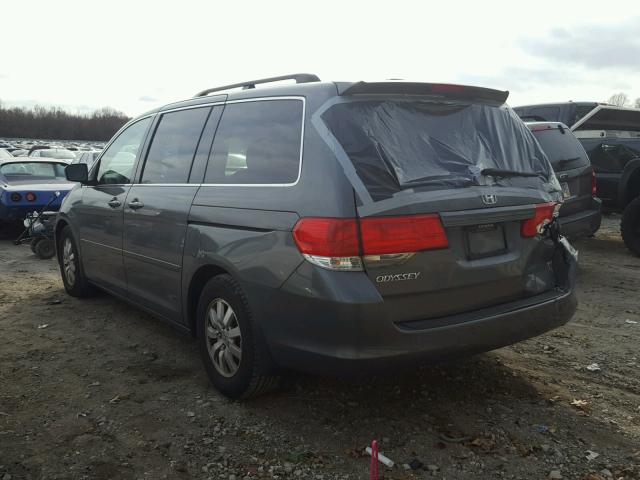 5FNRL38778B407053 - 2008 HONDA ODYSSEY EX GRAY photo 3