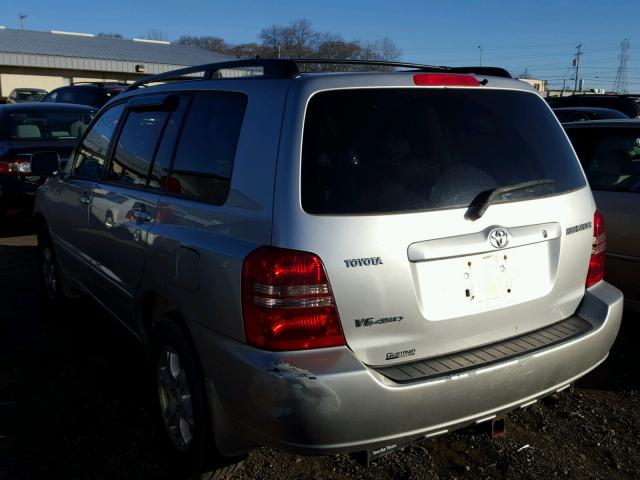 JTEHF21A410008071 - 2001 TOYOTA HIGHLANDER SILVER photo 3